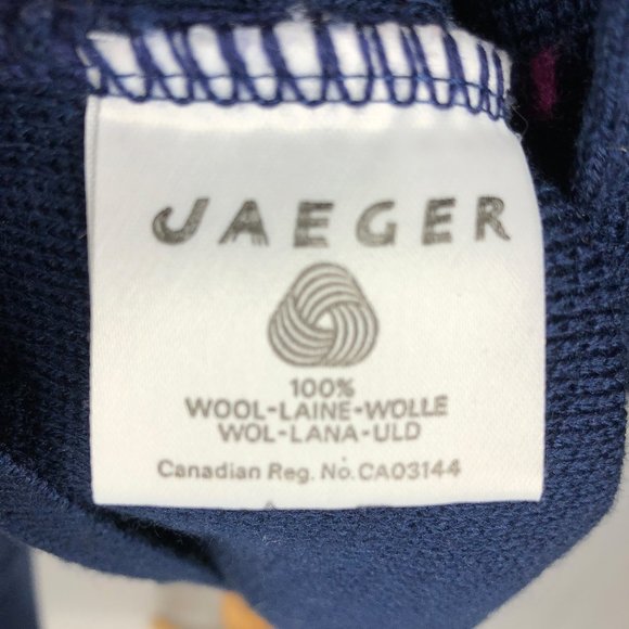 Vintage Jaeger Wool Cardigan Navy Size XL - Picture 6 of 6